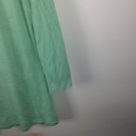 Merokeety Long Green Teal Button Cardigan Sweater Minimalistic Cottagecore Large - Picture 8 of 14